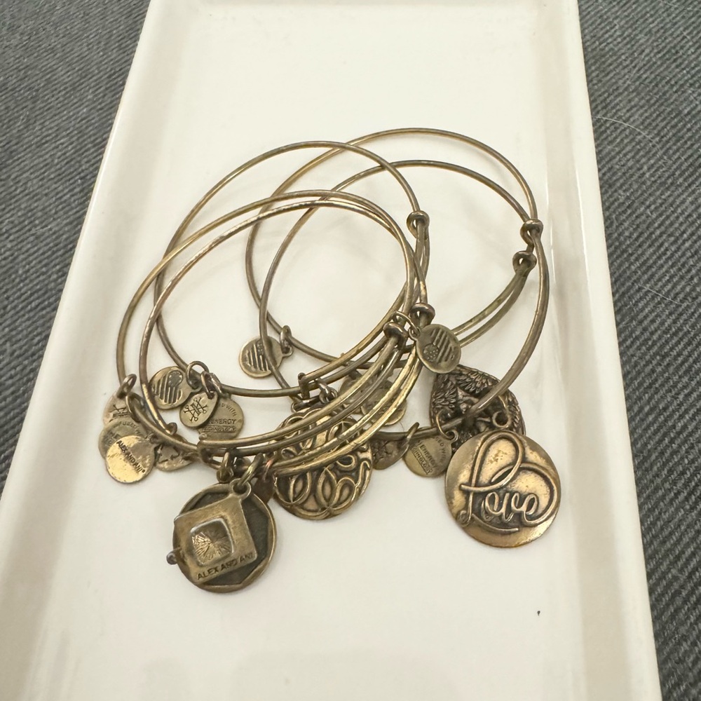 Alex and Ani 5 Bangle Set - Used